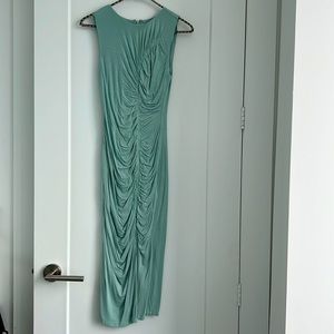 MARCIANO Ribbed Midi Length Knit Dress with Side Slip